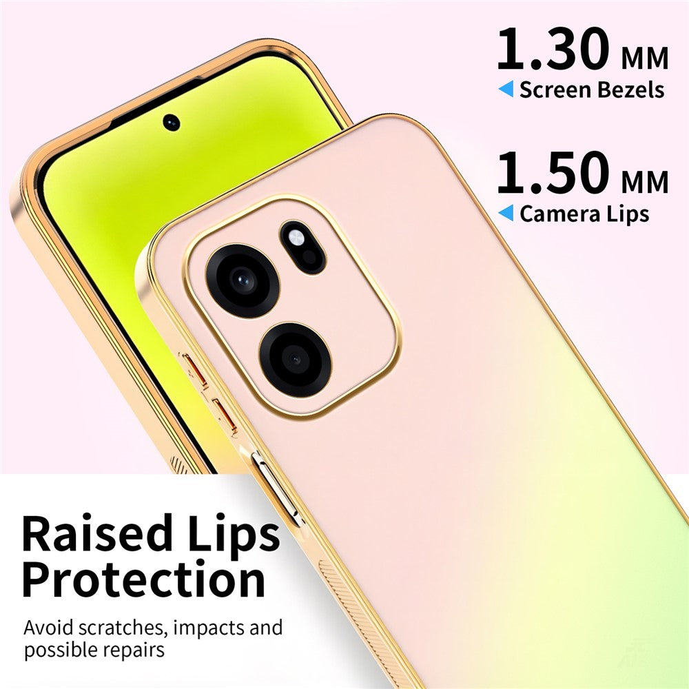 SINGIUZOO Til OnePlus Nord CE6 5G / Turbo 6V 5G Cover Galvaniseret AG Mat Gradientfarve PC + TPU Telefoncover