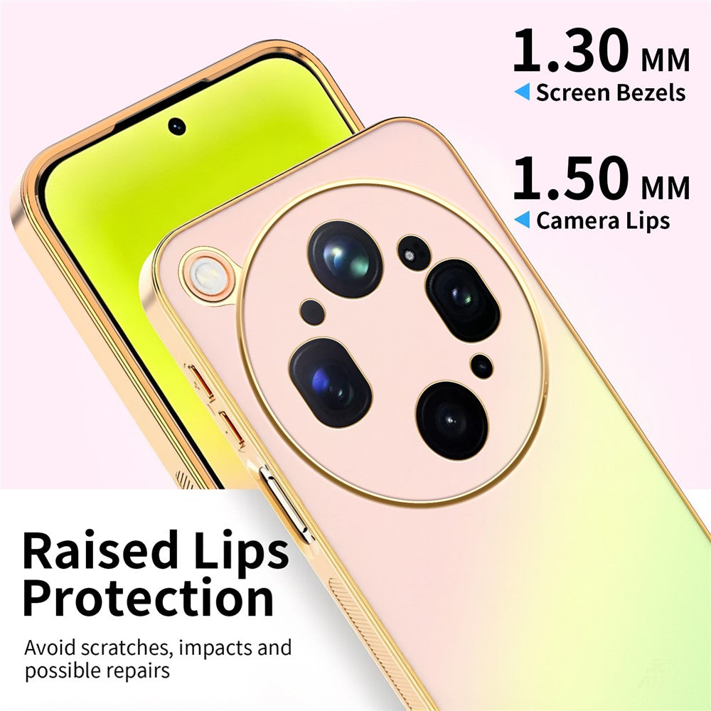 SINGIUZOO For Oppo Find X9 Ultra 5G Case Electroplated AG Matte Gradient Color PC + TPU Phone Cover