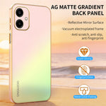 SINGIUZOO For Samsung Galaxy A06 4G Case Electroplated AG Matte Gradient Color PC + TPU Phone Cover