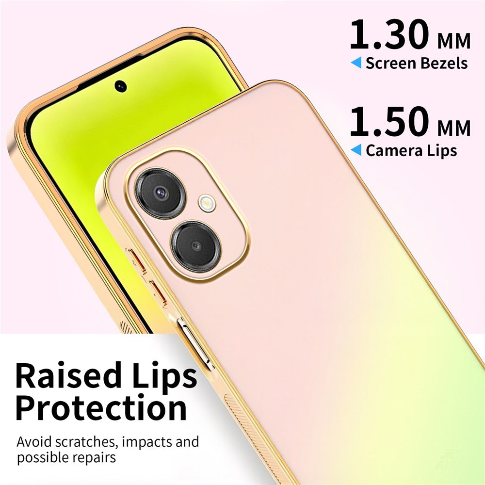 SINGIUZOO For Samsung Galaxy A06 5G / F06 5G / M05 4G / M06 5G Case Electroplated AG Matte Gradient Color PC + TPU Phone Cover