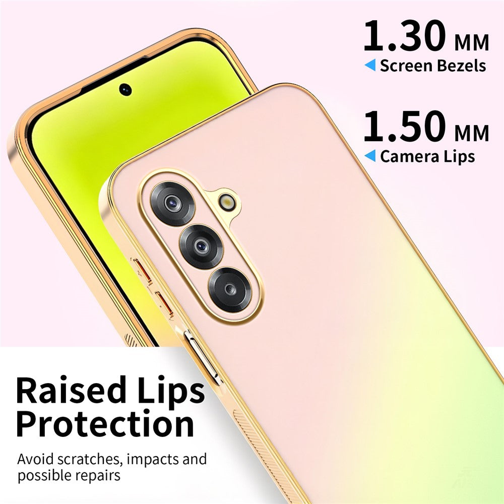 SINGIUZOO For Samsung Galaxy A18 5G / A18 4G / A17 5G / A17 4G / M17 5G Case Electroplated AG Matte Gradient Color PC + TPU Phone Cover