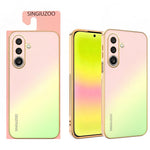 SINGIUZOO For Samsung Galaxy A27 5G Case Electroplated AG Matte Gradient Color PC + TPU Phone Cover