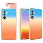 SINGIUZOO For Samsung Galaxy A27 5G Case Electroplated AG Matte Gradient Color PC + TPU Phone Cover