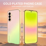 SINGIUZOO For Samsung Galaxy A37 5G Case Electroplated AG Matte Gradient Color PC + TPU Phone Cover
