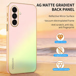 SINGIUZOO For Samsung Galaxy A37 5G Case Electroplated AG Matte Gradient Color PC + TPU Phone Cover