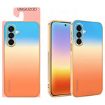 SINGIUZOO For Samsung Galaxy A37 5G Case Electroplated AG Matte Gradient Color PC + TPU Phone Cover