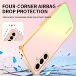 SINGIUZOO Til Samsung Galaxy A56 5G Cover Elektroplateret AG Mat Gradiant Farve PC + TPU Telefoncover