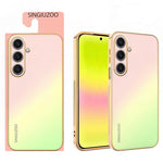 SINGIUZOO For Samsung Galaxy S25+ Case Electroplated AG Matte Gradient Color PC + TPU Phone Cover