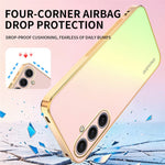 SINGIUZOO For Samsung Galaxy S25+ Case Electroplated AG Matte Gradient Color PC + TPU Phone Cover