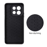 Huawei nova Y74 4G / Enjoy 90 / Enjoy 90 Plus skal kolfibertextur läderbelagd TPU PC mobilskal med metallring för magnetisk bilmontering