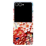 Til Samsung Galaxy Z Flip8 Cover Præget Akvarel Blomster Hårdt PC Beskyttende Telefoncover