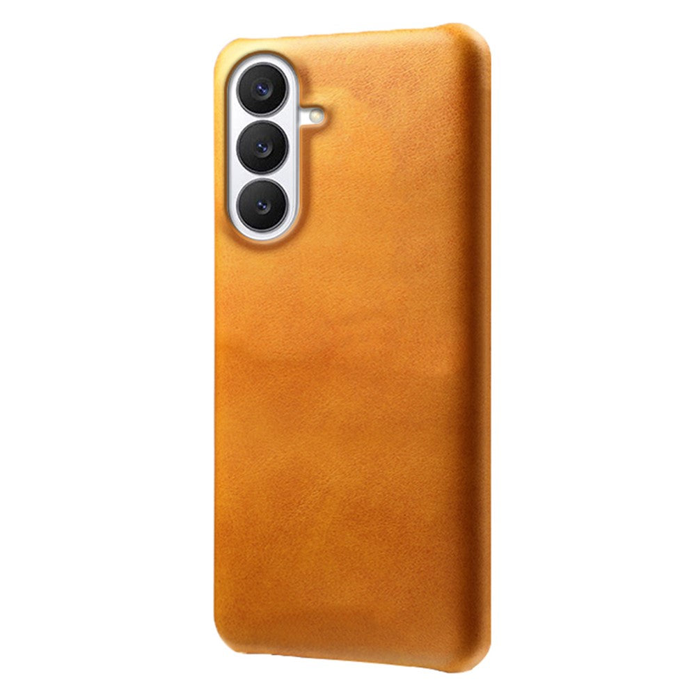 For Samsung Galaxy S26 FE Case Calf Texture PU Leather Hard PC Protective Phone Cover