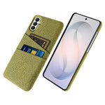 Samsung Galaxy S26 FE-skal i tyg + hårt PC-skal med dubbla kortplatser