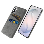 For Samsung Galaxy S26 FE Case Cloth + Hard PC Phone Cover with Dual Card Slots