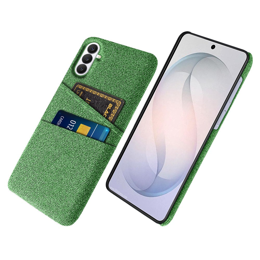 Samsung Galaxy S26 FE-skal i tyg + hårt PC-skal med dubbla kortplatser