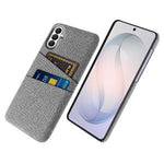 Samsung Galaxy S26 FE-skal i tyg + hårt PC-skal med dubbla kortplatser