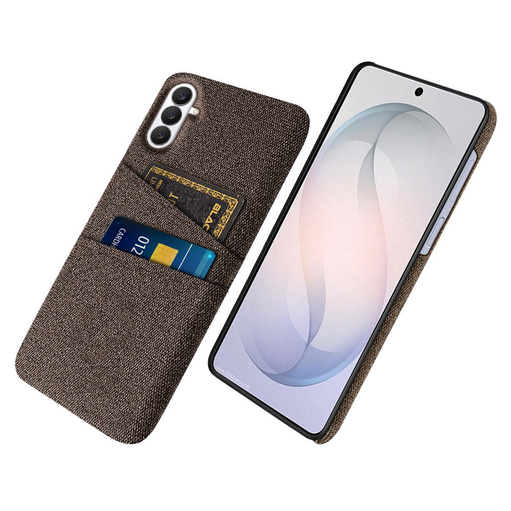 Samsung Galaxy S26 FE-skal i tyg + hårt PC-skal med dubbla kortplatser