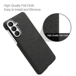 For Samsung Galaxy S26 FE Phone Case Cloth Texture Anti-Scratch Protective PC Back Cover