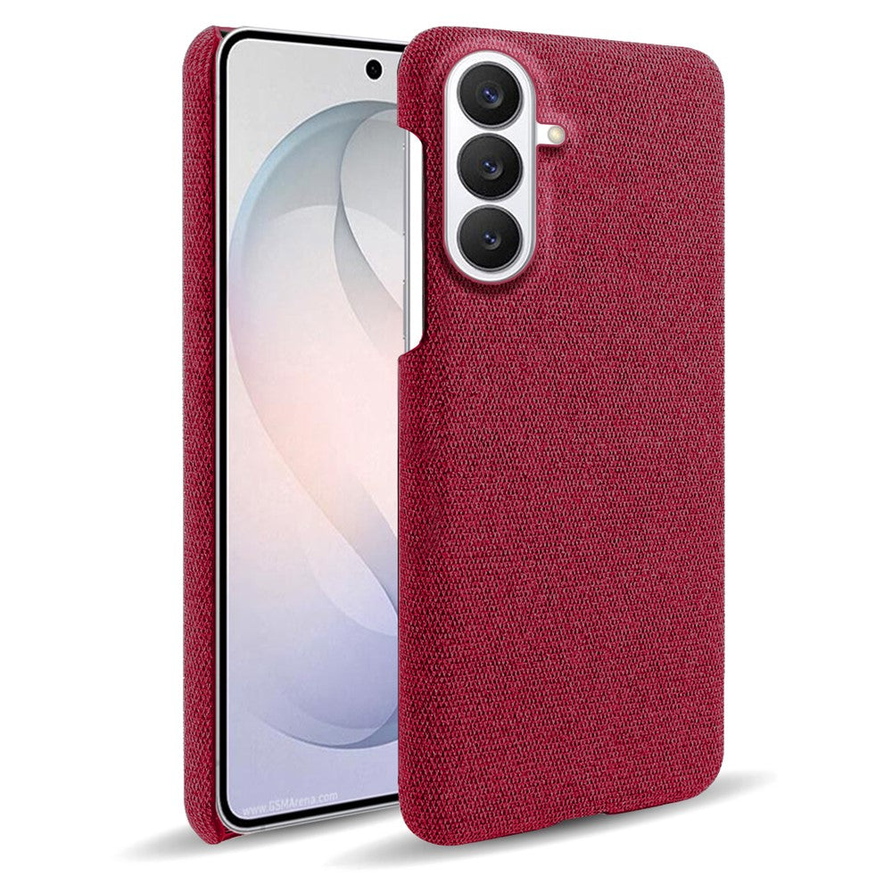 For Samsung Galaxy S26 FE Phone Case Cloth Texture Anti-Scratch Protective PC Back Cover