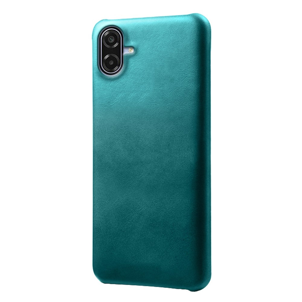 For Samsung Galaxy A07 5G Case Calf Texture PU Leather Coated PC Phone Cover