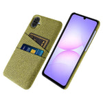 Til Samsung Galaxy A07 5G Etui Stof + Hårdt PC Telefoncover med Dobbelt Kortlomme