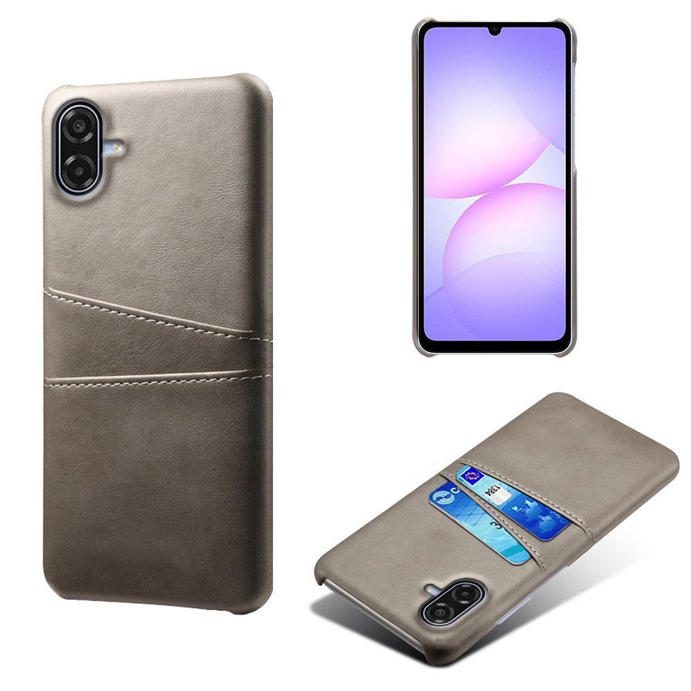 For Samsung Galaxy A07 5G Case Dual Card Slots PU Leather + Hard PC Phone Cover