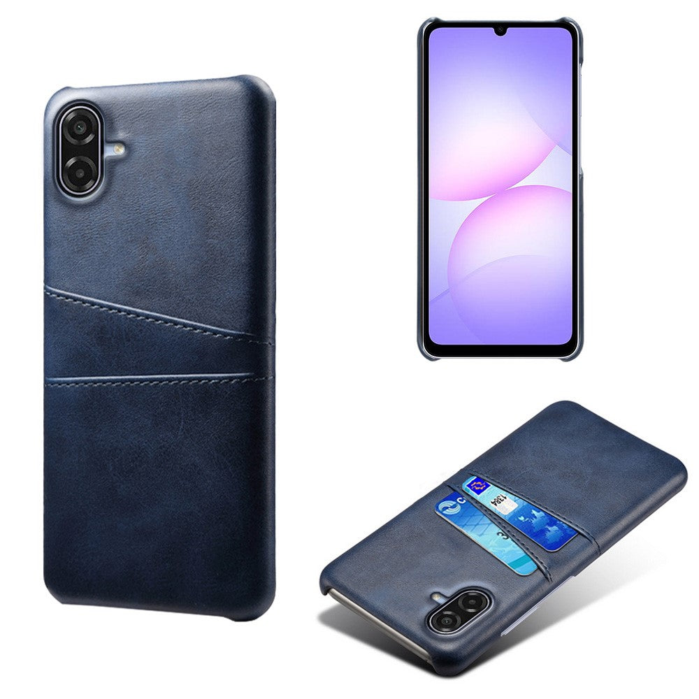 For Samsung Galaxy A07 5G Case Dual Card Slots PU Leather + Hard PC Phone Cover