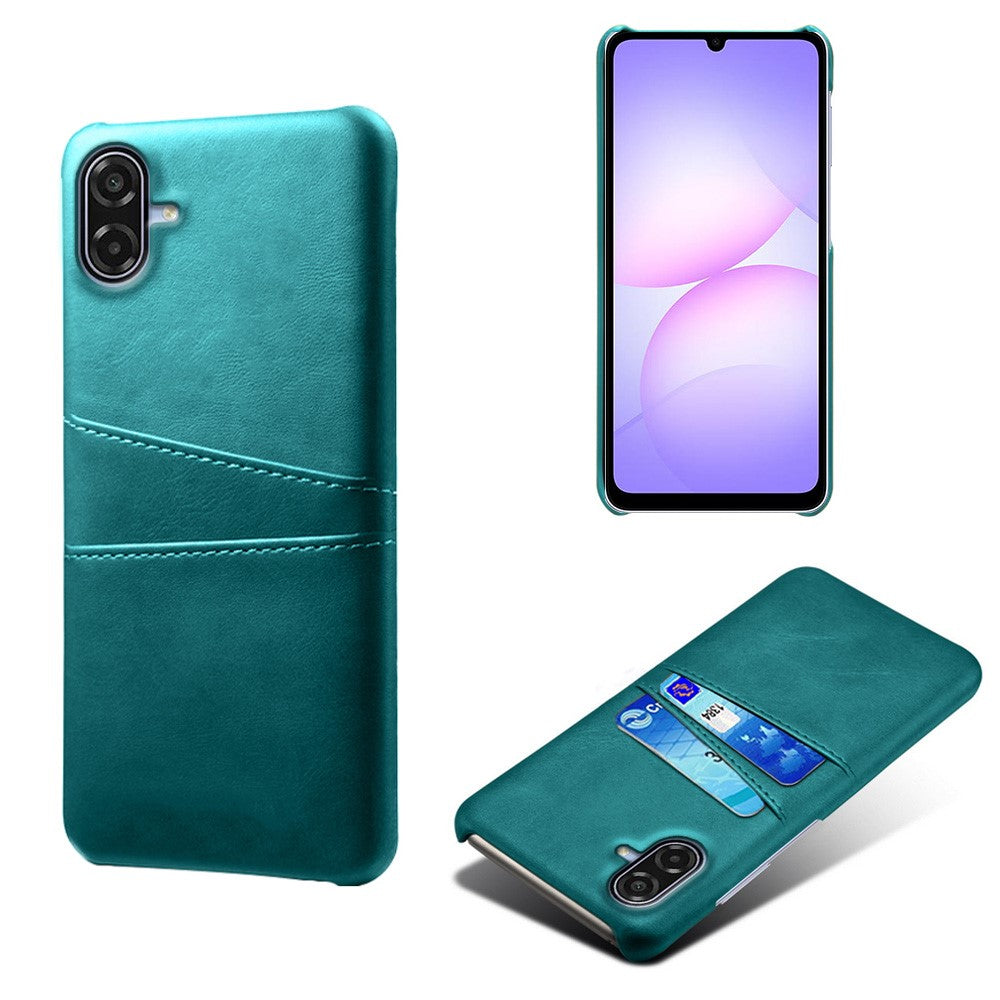 For Samsung Galaxy A07 5G Case Dual Card Slots PU Leather + Hard PC Phone Cover