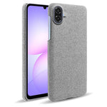 Til Samsung Galaxy A07 5G telefoncover klædestruktur ridsefri beskyttende PC bagcover
