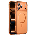 For iPhone 17 Pro Magnetic Case Dual-Tone Alloy + Silicone + PC Ultra-Thin Shockproof Phone Cover