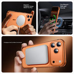 For iPhone 17 Pro Magnetic Case Dual-Tone Alloy + Silicone + PC Ultra-Thin Shockproof Phone Cover