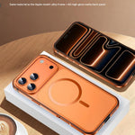For iPhone 17 Pro Magnetic Case Dual-Tone Alloy + Silicone + PC Ultra-Thin Shockproof Phone Cover