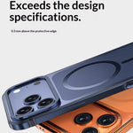 For iPhone 17 Pro Magnetic Case Dual-Tone Alloy + Silicone + PC Ultra-Thin Shockproof Phone Cover