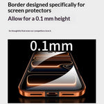 For iPhone 17 Pro Magnetic Case Dual-Tone Alloy + Silicone + PC Ultra-Thin Shockproof Phone Cover