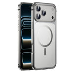For iPhone 17 Pro Magnetic Case Dual-Tone Alloy + Silicone + PC Ultra-Thin Shockproof Phone Cover