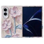 Til Samsung Galaxy Z Fold8 cover Præget Akvarel Blomster Hårdt PC Beskyttende Telefoncover