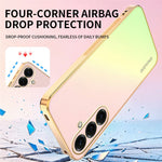 SINGIUZOO Til Samsung Galaxy S26 FE Cover Elektropletteret AG Mat Gradientfarvet PC + TPU Telefoncover