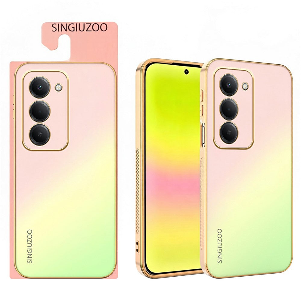 SINGIUZOO For Xiaomi Redmi 15 5G (EU) (171mm)  /  Redmi 15 4G (EU) (171mm) Case Electroplated AG Matte Gradient Color PC + TPU Phone Cover
