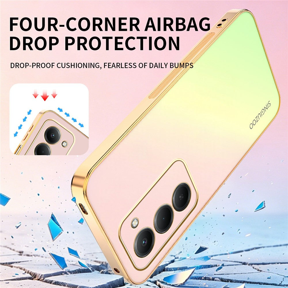 SINGIUZOO For Xiaomi Redmi 15 5G (EU) (171mm)  /  Redmi 15 4G (EU) (171mm) Case Electroplated AG Matte Gradient Color PC + TPU Phone Cover
