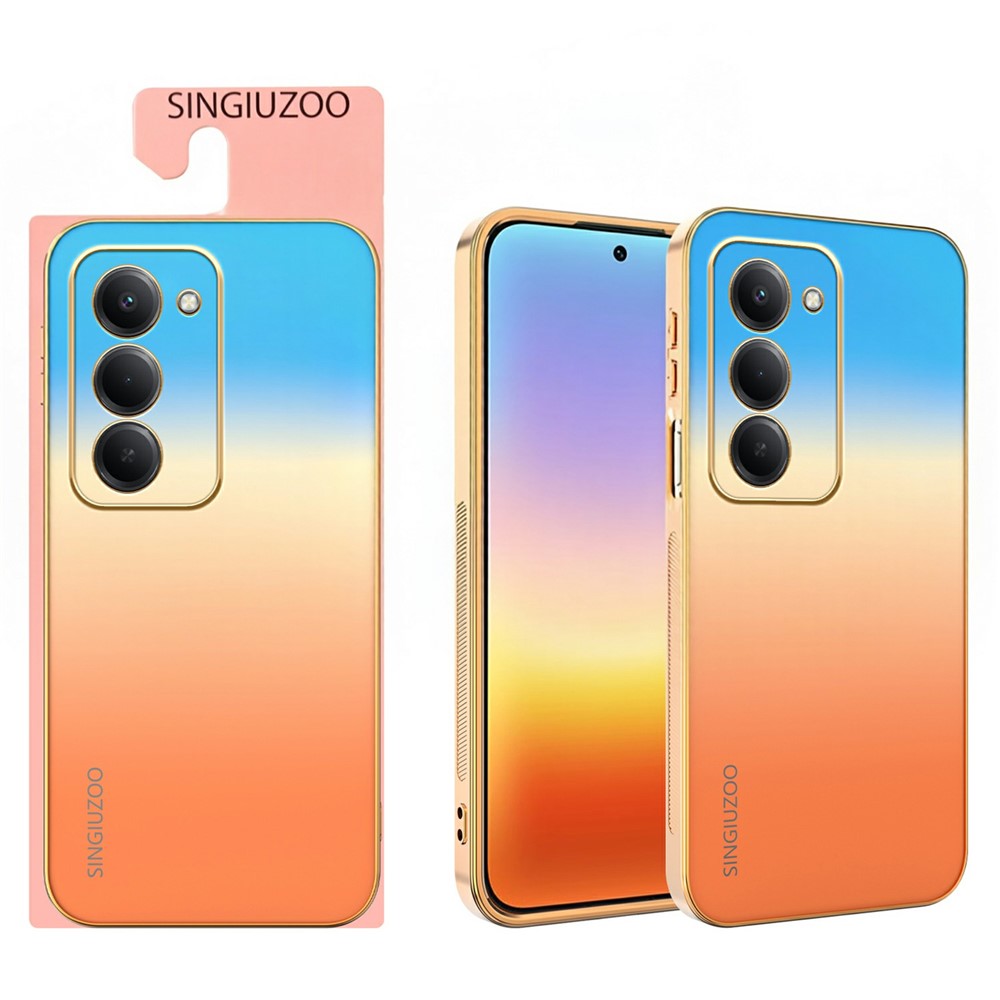 SINGIUZOO For Xiaomi Redmi 15 5G (EU) (171mm)  /  Redmi 15 4G (EU) (171mm) Case Electroplated AG Matte Gradient Color PC + TPU Phone Cover