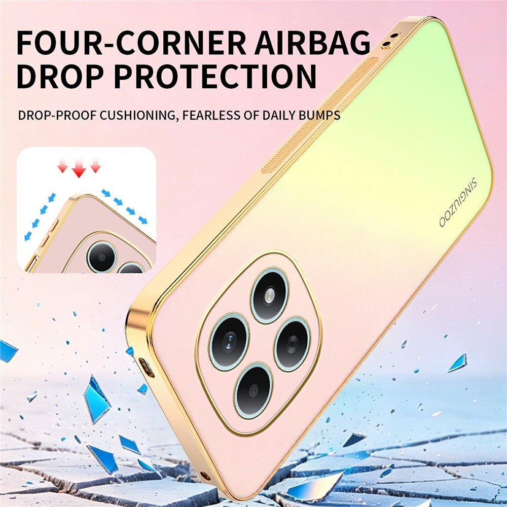 SINGIUZOO For Xiaomi Redmi Note 15 4G (Global) Case Electroplated AG Matte Gradient Color PC + TPU Phone Cover