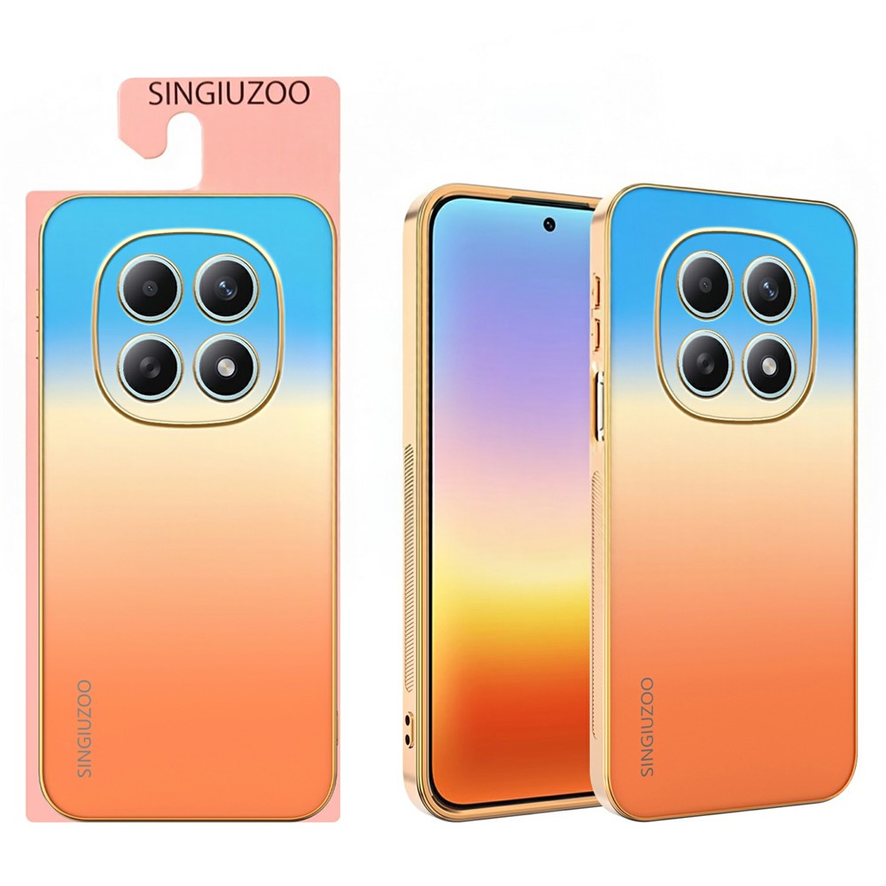 SINGIUZOO For Xiaomi Redmi Note 15 4G (Global) Case Electroplated AG Matte Gradient Color PC + TPU Phone Cover