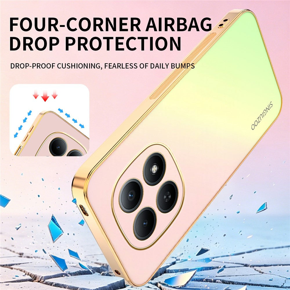 SINGIUZOO For Xiaomi Redmi Note 15 5G (Global)  /  Poco M8 5G Case Electroplated AG Matte Gradient Color PC + TPU Phone Cover