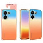 SINGIUZOO For Xiaomi Redmi Turbo 5 5G Case Electroplated AG Matte Gradient Color PC + TPU Phone Cover