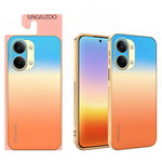 SINGIUZOO For Xiaomi Redmi Turbo 5 Max 5G Case Electroplated AG Matte Gradient Color PC + TPU Phone Cover