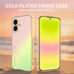 SINGIUZOO For iPhone 16 Case Electroplated AG Matte Gradient Color PC + TPU Phone Cover