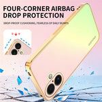SINGIUZOO For iPhone 16 Case Electroplated AG Matte Gradient Color PC + TPU Phone Cover