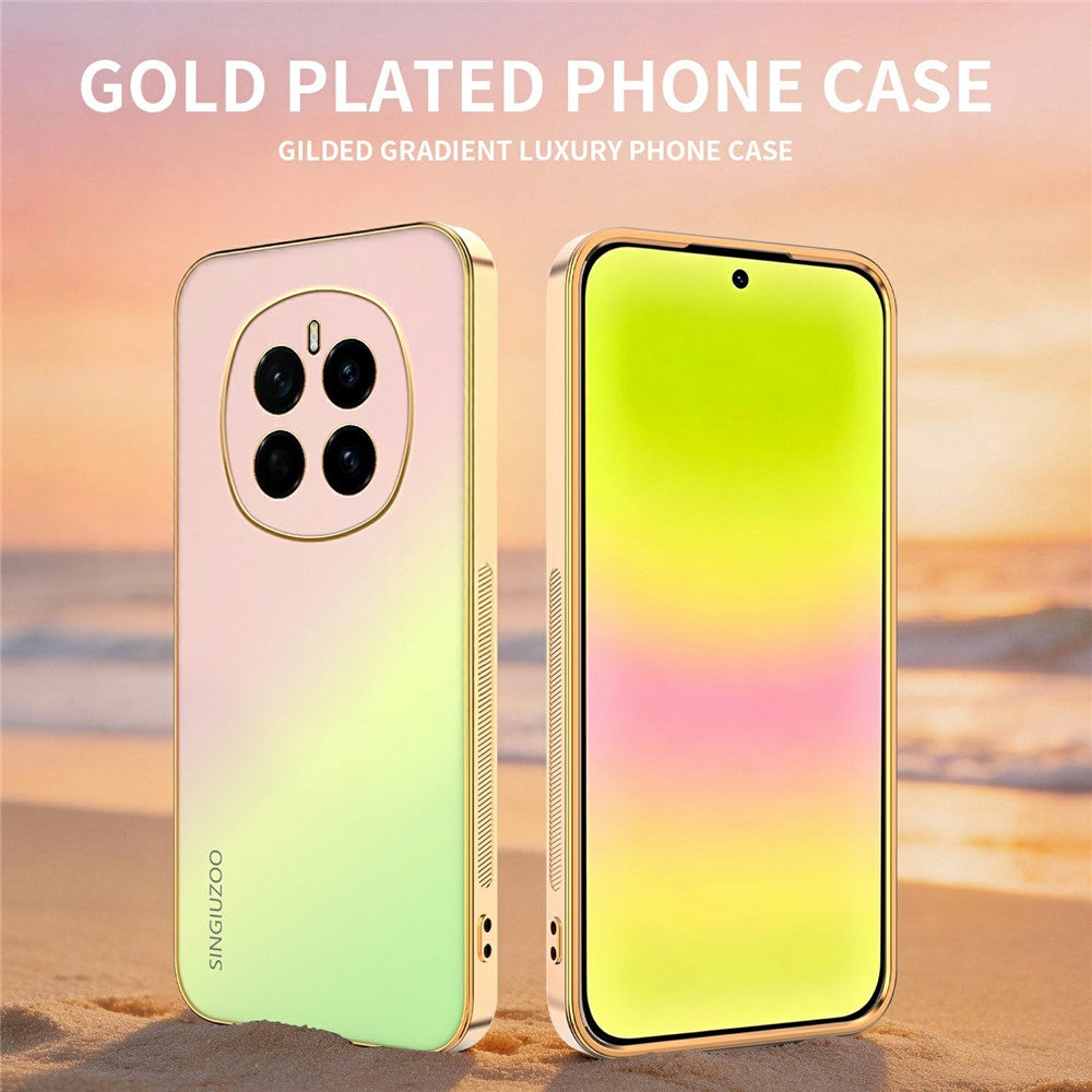 SINGIUZOO For Honor Magic7 5G Case Electroplated AG Matte Gradient Color PC + TPU Phone Cover