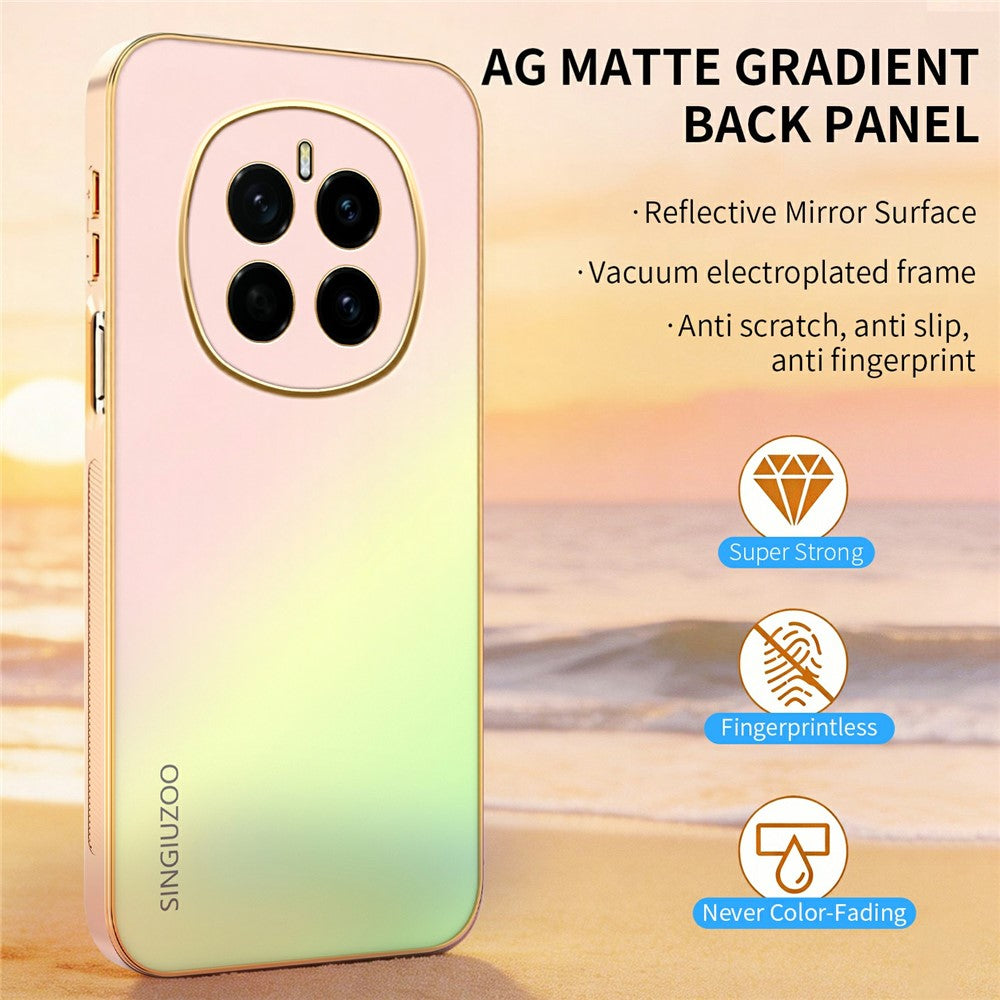 SINGIUZOO For Honor Magic7 5G Case Electroplated AG Matte Gradient Color PC + TPU Phone Cover