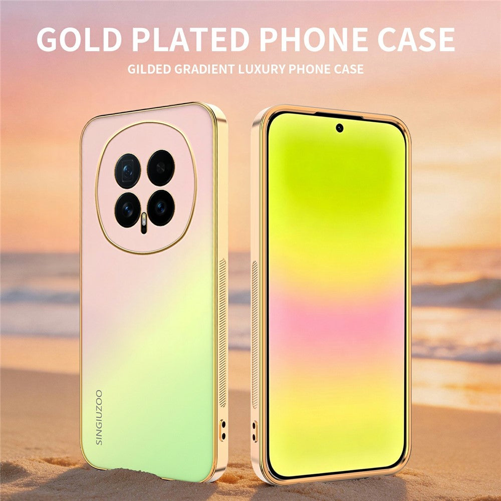 SINGIUZOO For Honor Magic8 5G Case Electroplated AG Matte Gradient Color PC + TPU Phone Cover